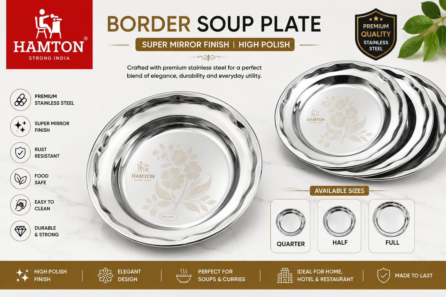 Border Soup Plate