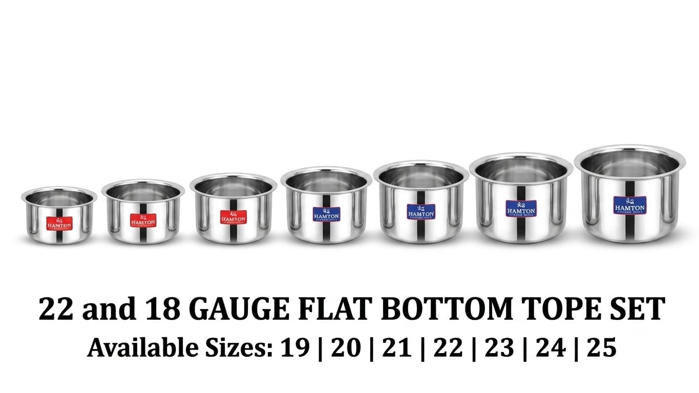 22/18 Gauge Flat Bottom Tope Set