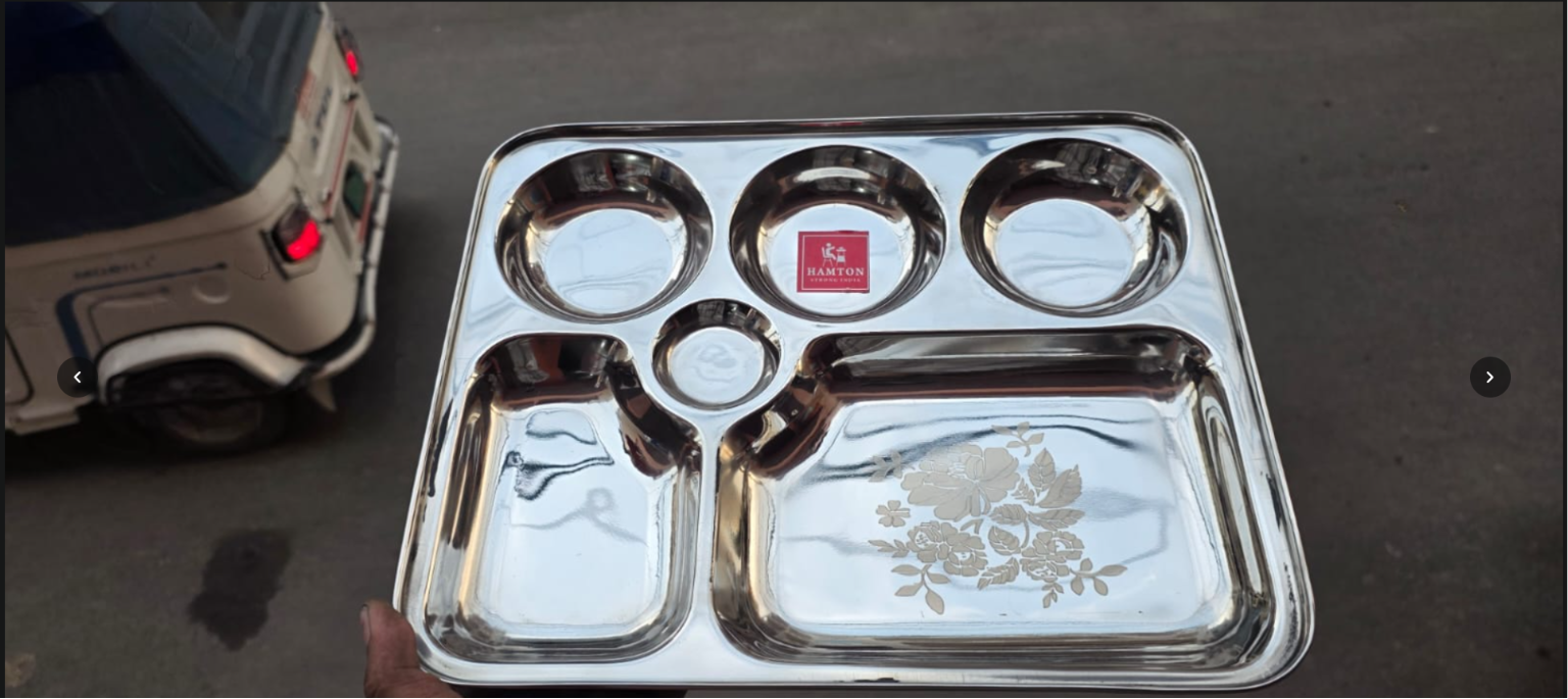 Thali with Glass Holder