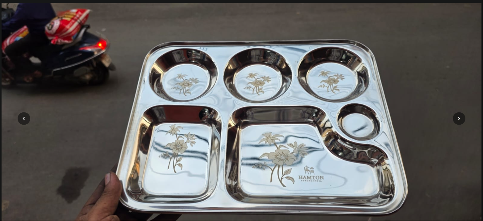 6-Compartment Round Thali